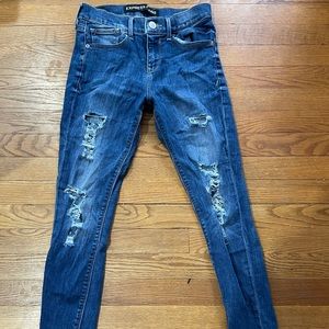 Express distressed jeggings size 2